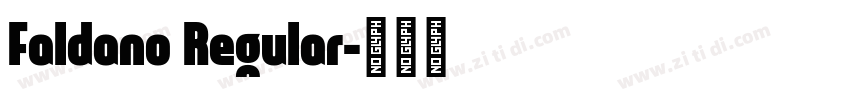 Faldano Regular字体转换